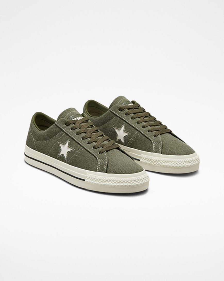 Pánské Skate Boty Converse CONS One Star Pro Heavyweight Platene Olivy Zelené Černé | CZ 31SCJ32